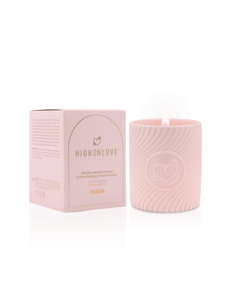 Bougie de massage Rose 220 ml - Martini au litchi