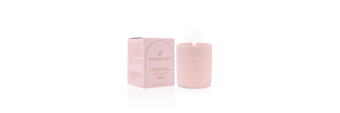 Bougie de massage Rose 220 ml - Fraises et champagne