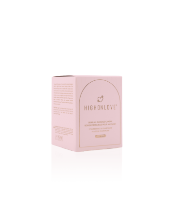 Bougie de massage Rose 220 ml - Fraises et champagne