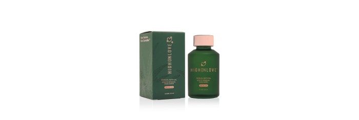 Huile de bain sensuelle avec 300 mg de CBD - 100 ml
