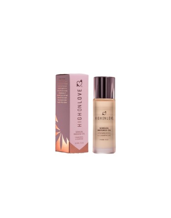 Mini Huile de massage luxueuse Fraises et champagne - 30 ml