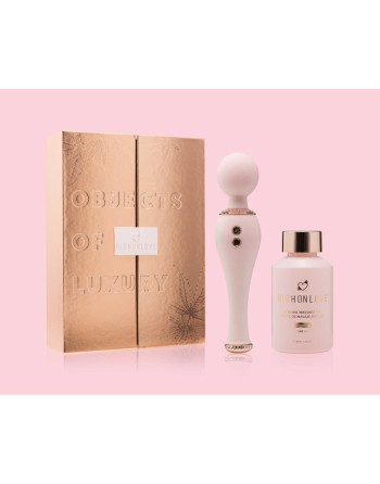 Coffret objets de luxe - Huile de massage et vibromasseur