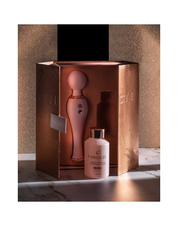 Coffret objets de luxe - Huile de massage et vibromasseur