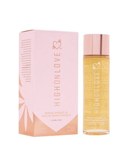 Huile de massage luxueuse Chocolat blanc décadent - 120 ml