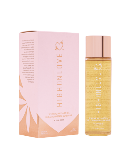 Huile de massage luxueuse Martini au Litchi - 120 ml