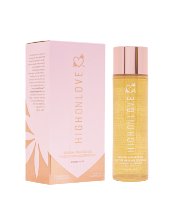 Huile de massage luxueuse Fraises et champagne - 120 ml