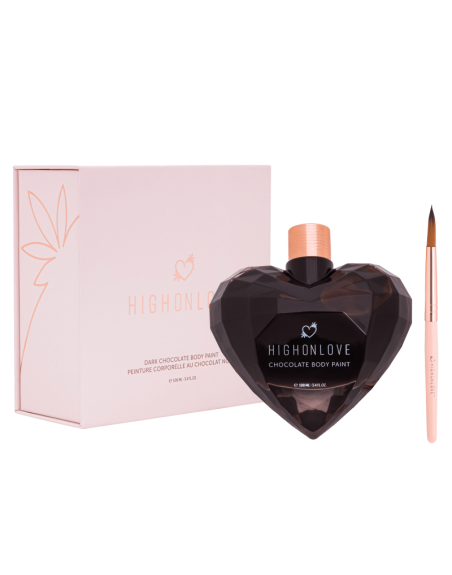 Peinture corporelle végétalienne au chocolat noir - 100 ml