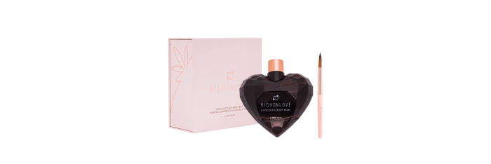 Peinture corporelle végétalienne au chocolat noir - 100 ml