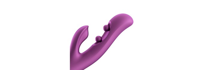 Gem vibromasseur rabbit avec capteurs de pression et application Violet