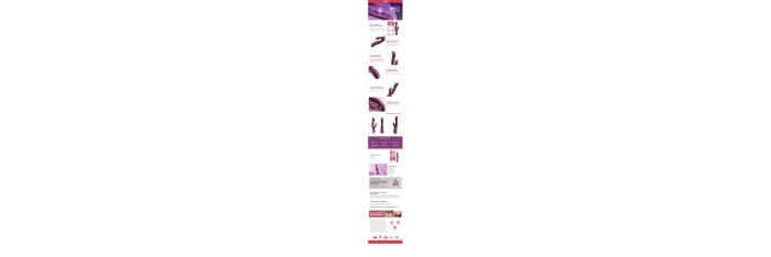 Gem vibromasseur rabbit avec capteurs de pression et application Violet