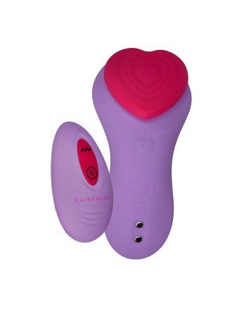 Stimulateur télécommandé de culotte HeartGem violet - FairyGasm