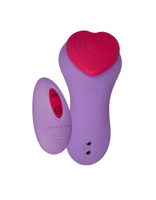 Stimulateur télécommandé de culotte HeartGem violet - FairyGasm