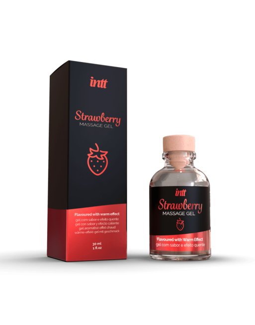 Massage gel fraise - Gel embrassable
