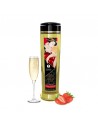 Huile de massage érotique - Romance - Vin pétillant fraise - 240 ml