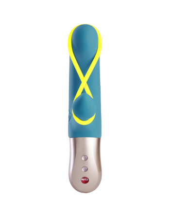 Amorino - Vibromasseur Rabbit silencieux - Pétrole et jaune fluo