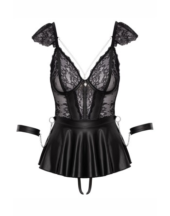 Ensemble 3 pièces lingerie Fetish - Cotelli Bondage