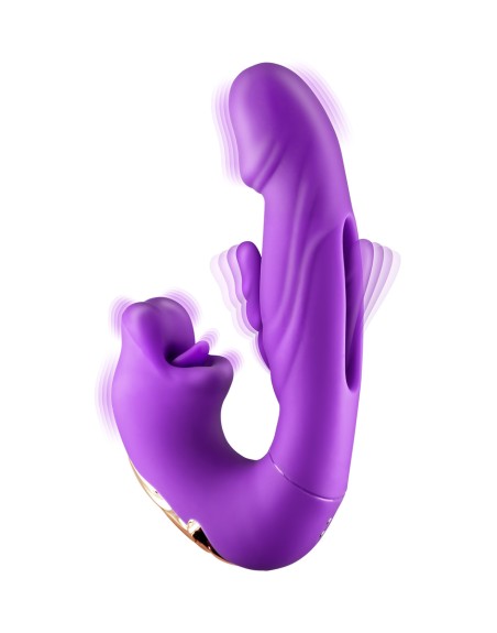 Vibromasseur rabbit 3-en-1 Kissy violet - Yoba