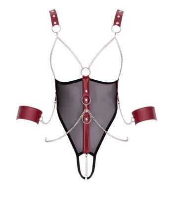 Body de bondage ouvert et seins nus - Cottelli Bondage