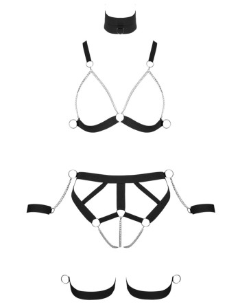 Ensemble harnais Strappy Bikini - Bad Kitty