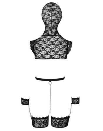 Ensemble de lingerie bondage en dentelle - bad kitty
