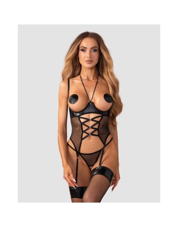 Dominna corset et string ouverts