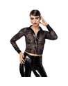 F377 Noirelle Chemise en dentelle boutonnée
