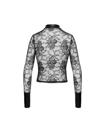 F377 Noirelle Chemise en dentelle boutonnée
