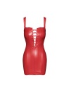F364 Bombshell mini robe lacée red