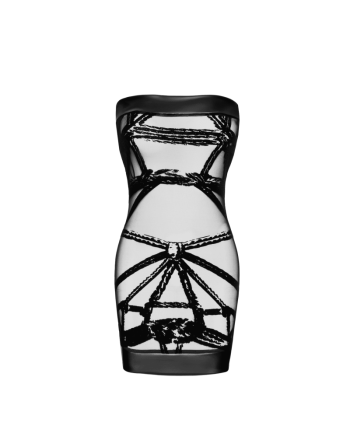 F359 Bondesque Mini robe épaule dénudée