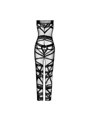 F358 Bondesque Opera Robe longue épaule décolletée