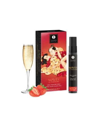 Waves of pleasure - Spray pour plaisir oral - Vin pétillant à la fraise
