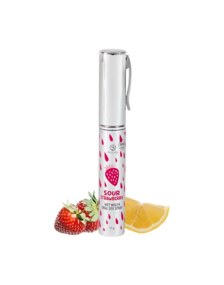 Spray sexe oral à la fraise acide - bouche humide