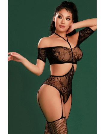 Combinaison sexy noire - J Lingerie