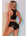 Ensemble Top et Shorty noir - J Lingerie