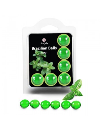 6 Brazilian Balls Menthe 3386-8