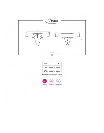 Miamor String ouvert - Noir