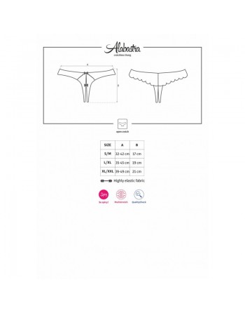 Alabastra String ouvert - Blanc