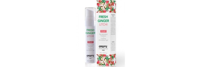 Gel stimulant fraîcheur Gingembre Litchi - 15 ml