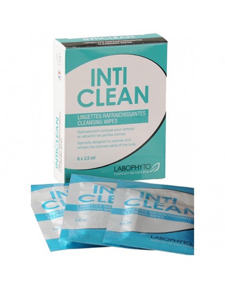 6 lingettes nettoyantes IntiClean