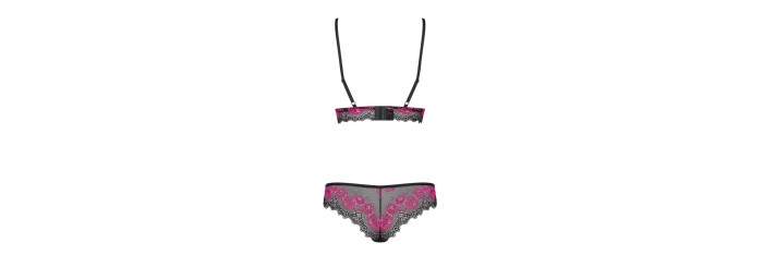 Tulia Ensemble 2 pcs - Noir et Fuchsia