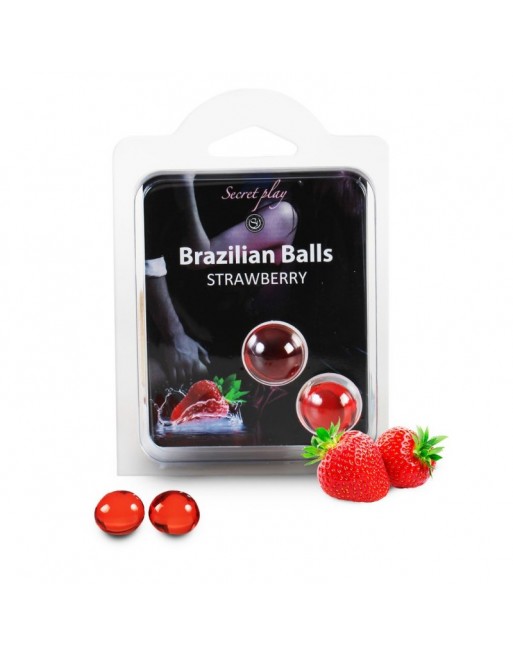 Duo Brazilian Balls Fraise 3385-7