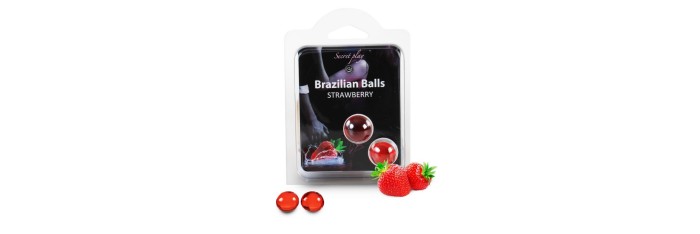 Duo Brazilian Balls Fraise 3385-7