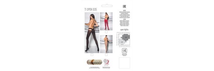 TI005R Collants 60 DEN - Rouge